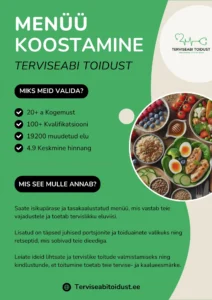 Terviseabi Toidust Menüü Koostamine